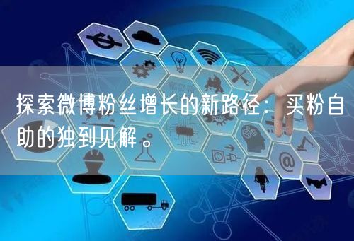 探索微博粉丝增长的新路径:买粉自助的独到见解。