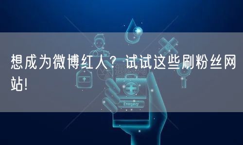 想成为微博红人?试试这些刷粉丝网站!