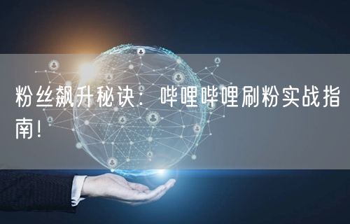 粉丝飙升秘诀:哔哩哔哩刷粉实战指南!